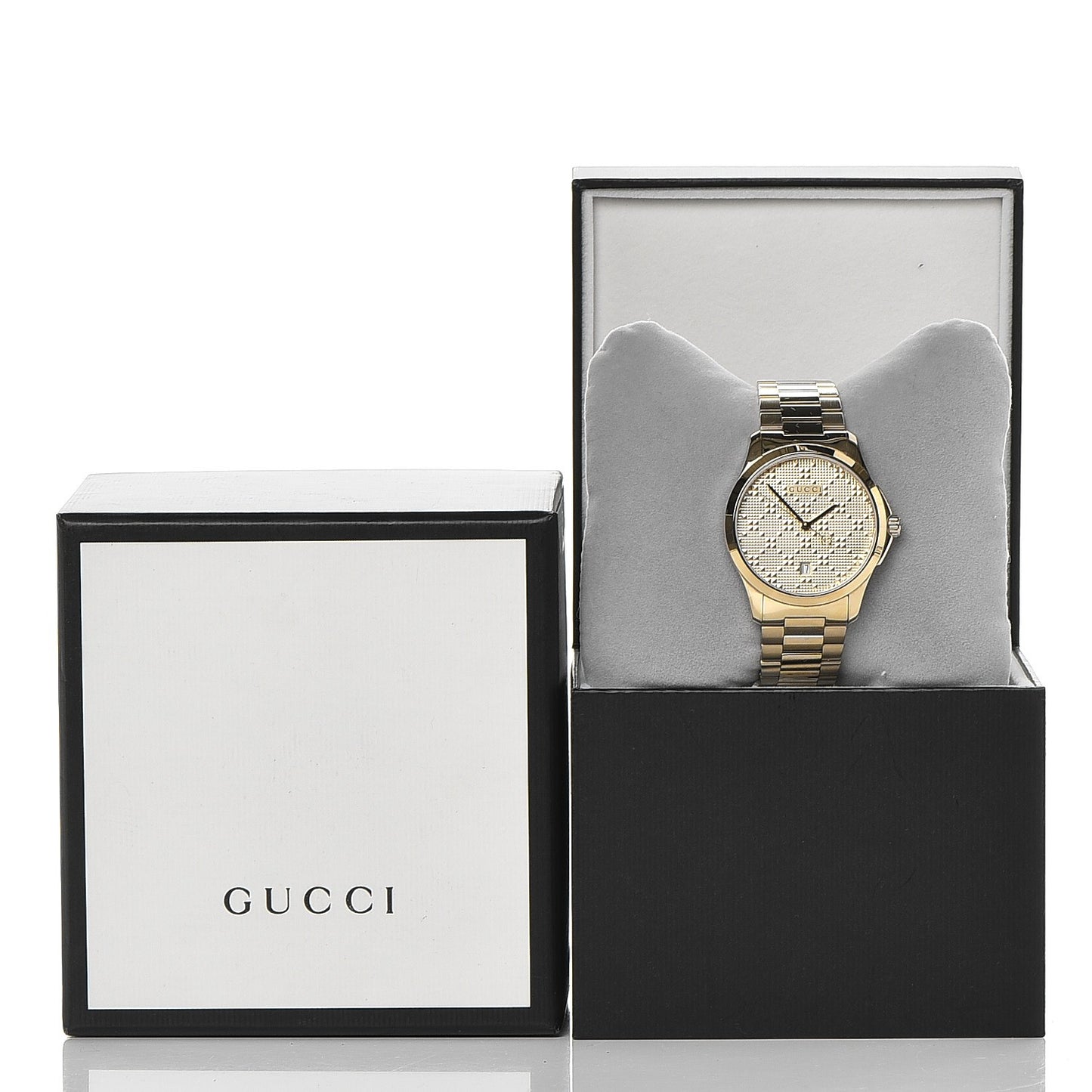 Stainless Steel 38mm G-Timeless Diamante Quartz Watch Gold