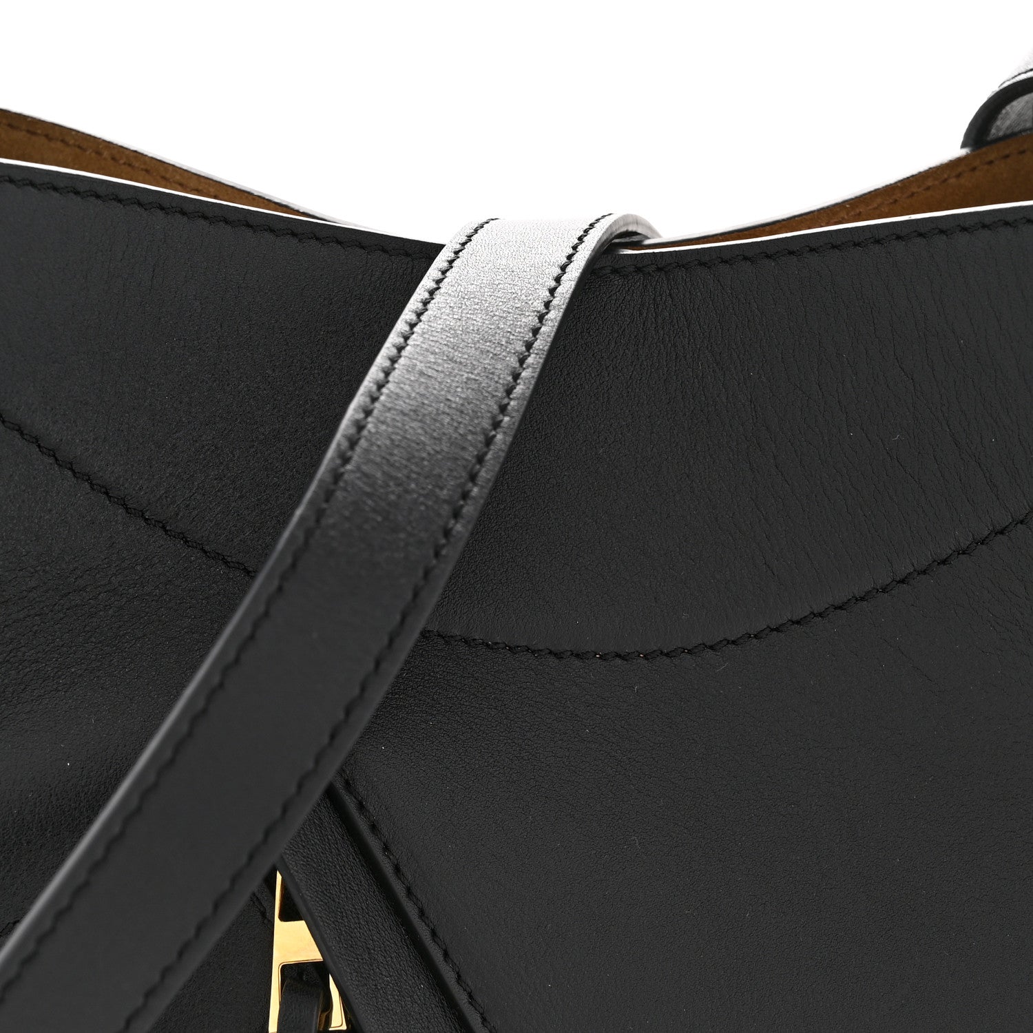 Loewe Calfskin Hammock Slice Bag Black 8 of 10