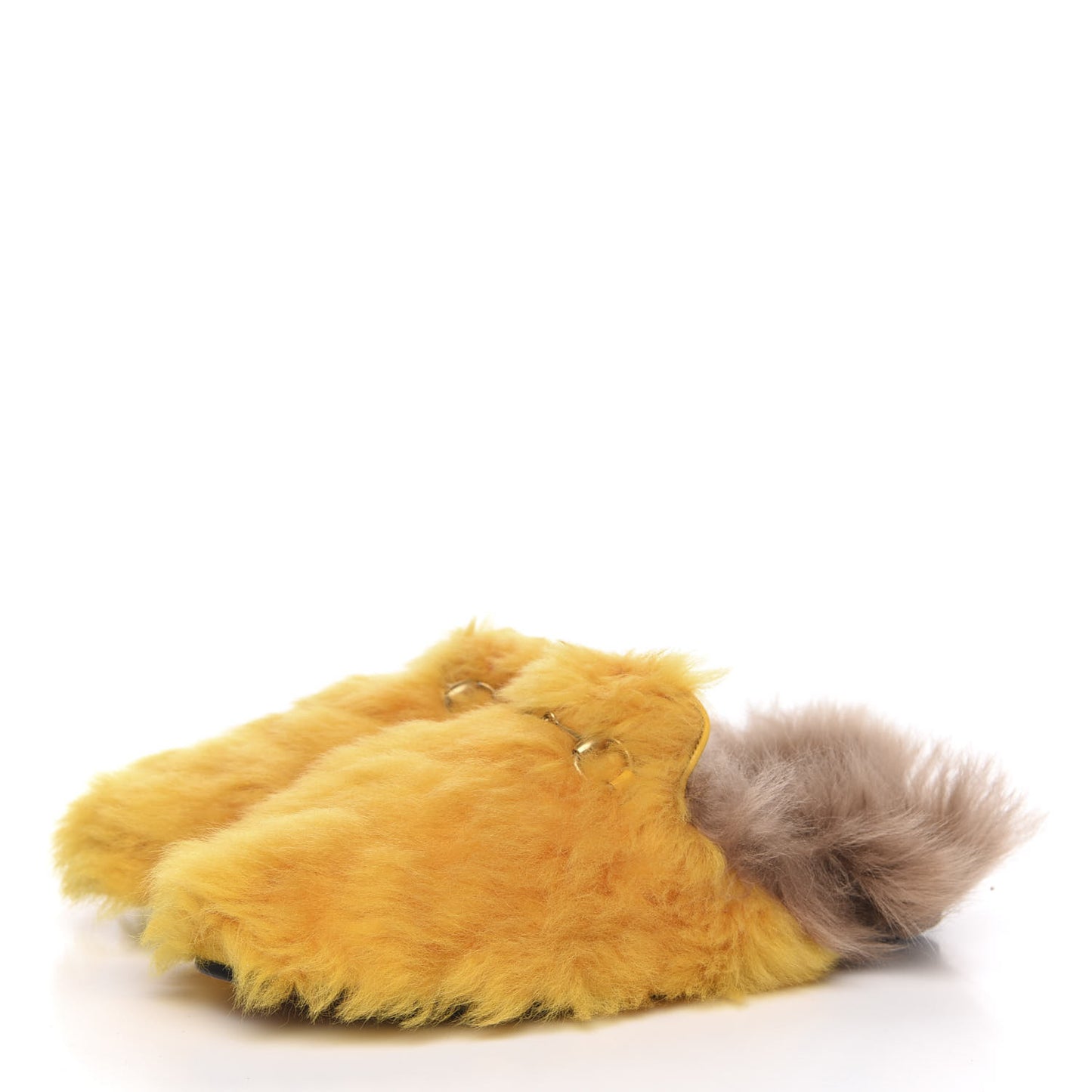 Merino Wool Womens Princetown Slippers 38 Light Crop Natural