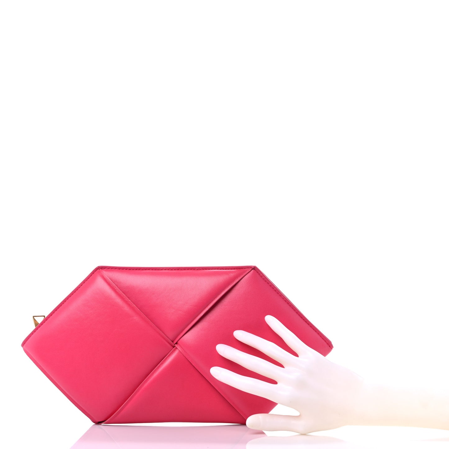 Nappa Maxi Intrecciato Hexagon Clutch Lollipop