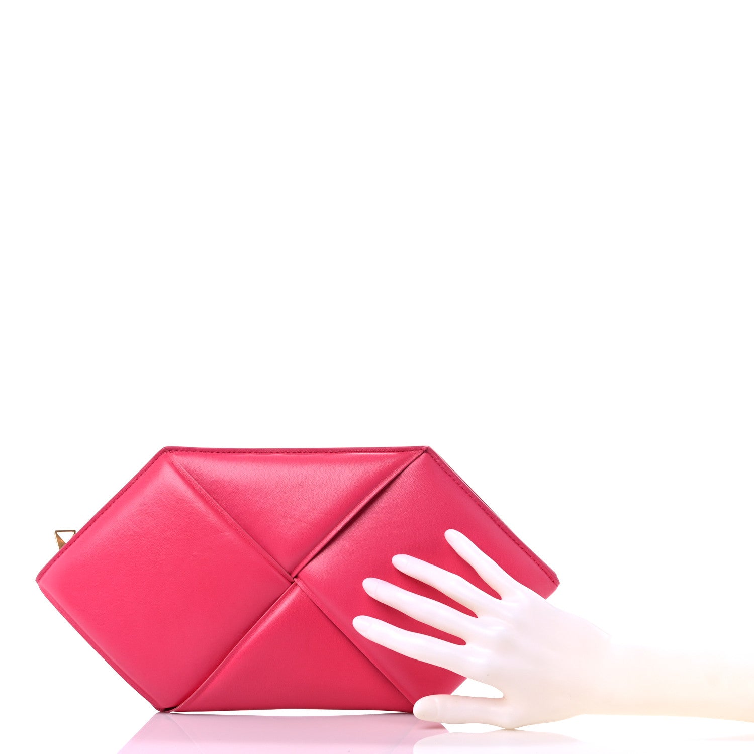 Bottega Veneta Nappa Maxi Intrecciato Hexagon Clutch Lollipop 2 of 8