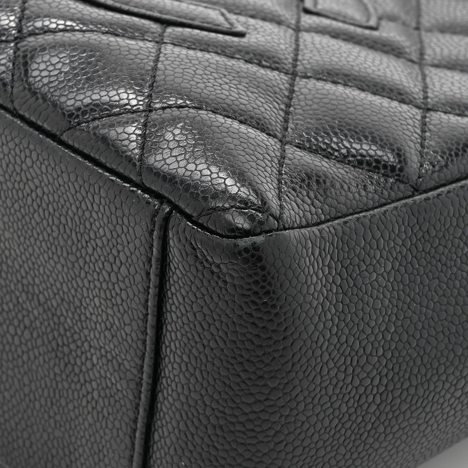 Chanel Caviar Quilted Petit Shopping Tote PST Black 12 of 14
