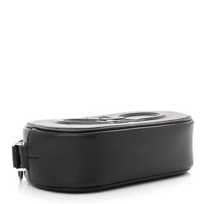 Salvatore Ferragamo SALVATORE FERRAGAMO Calfskin Double Gancio Crossbody Bag Black 4 of 10