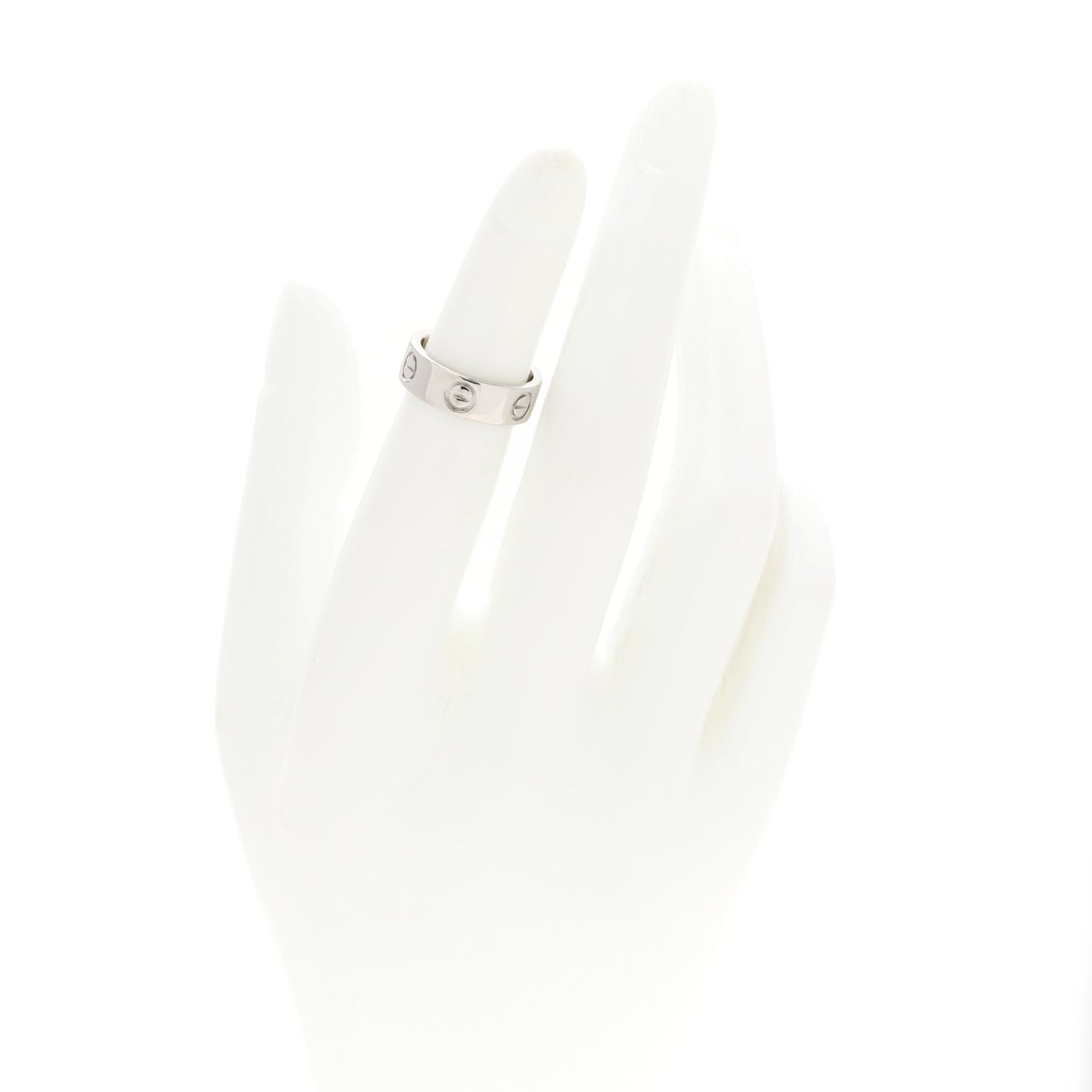 Platinum 5.5mm LOVE Ring 46 3.75