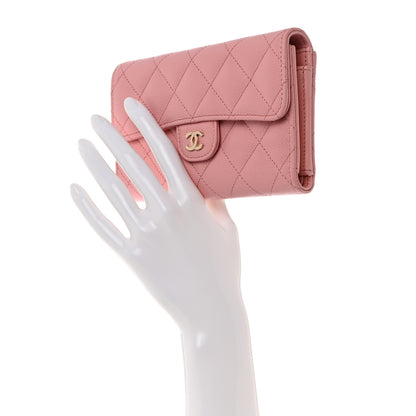 Chanel Caviar Quilted Medium Flap Wallet Pink 2 of 9