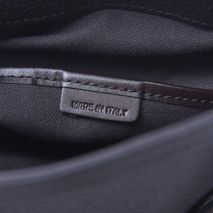 Burberry Grained Calfskin Haymarket Check Medium Golderton Tote Chocolate 9 of 12