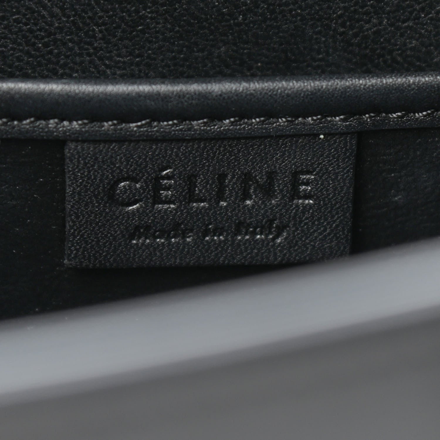 Celine Smooth Calfskin Nano Luggage Black 6 of 9