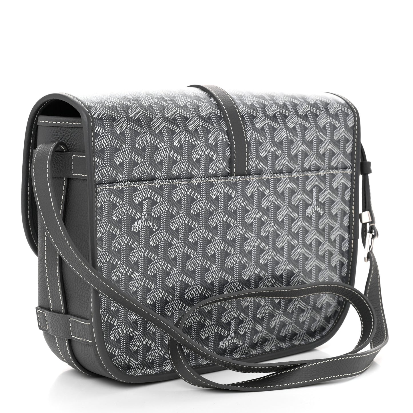 Goyardine Belvedere II MM Messenger Bag Grey
