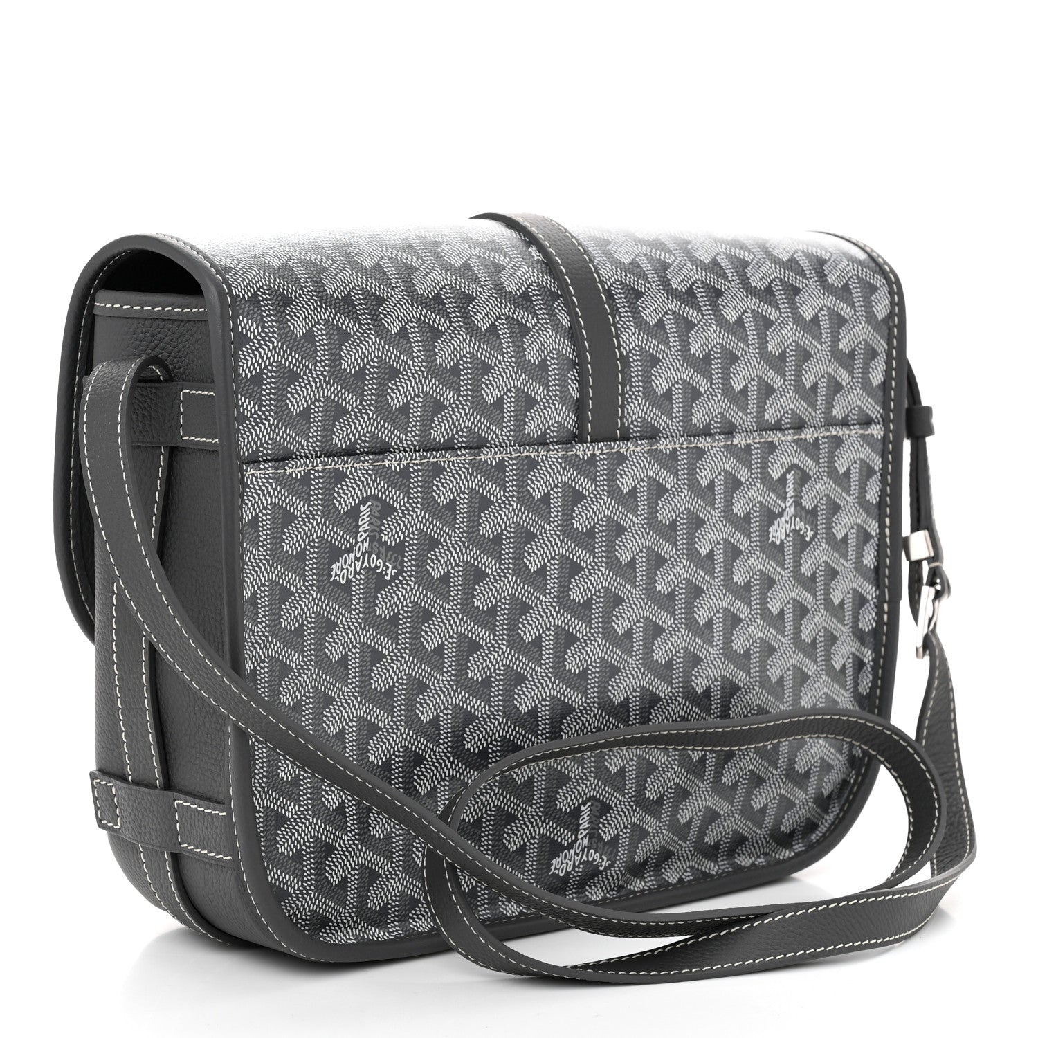 Goyard Goyardine Belvedere II MM Messenger Bag Grey 3 of 9
