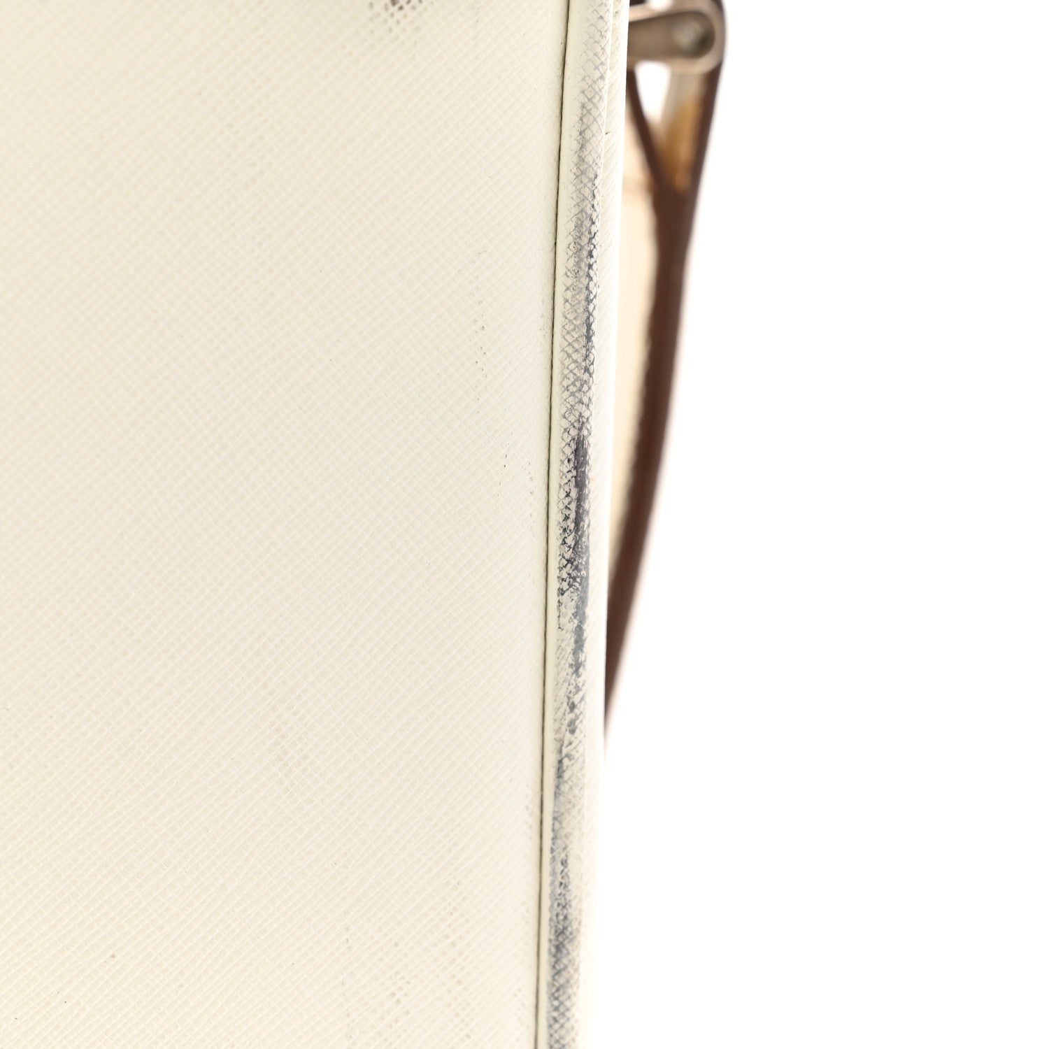 Prada Saffiano Travel Trolley Luggage White 14 of 15