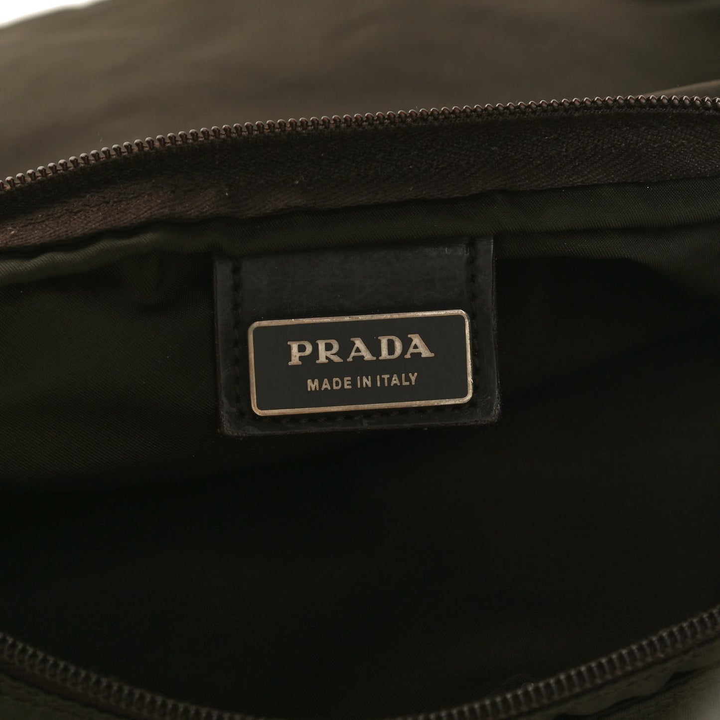 Tessuto Nylon Messenger Bag Brown