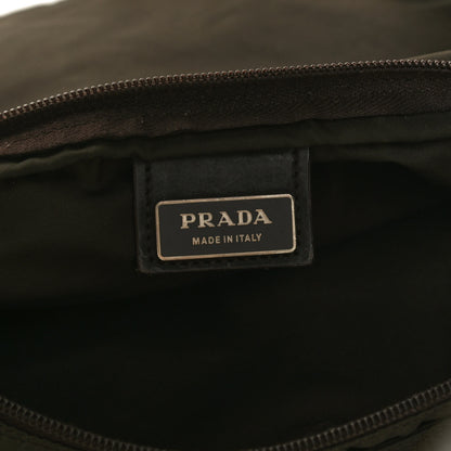 Prada Tessuto Nylon Messenger Bag Brown 6 of 13