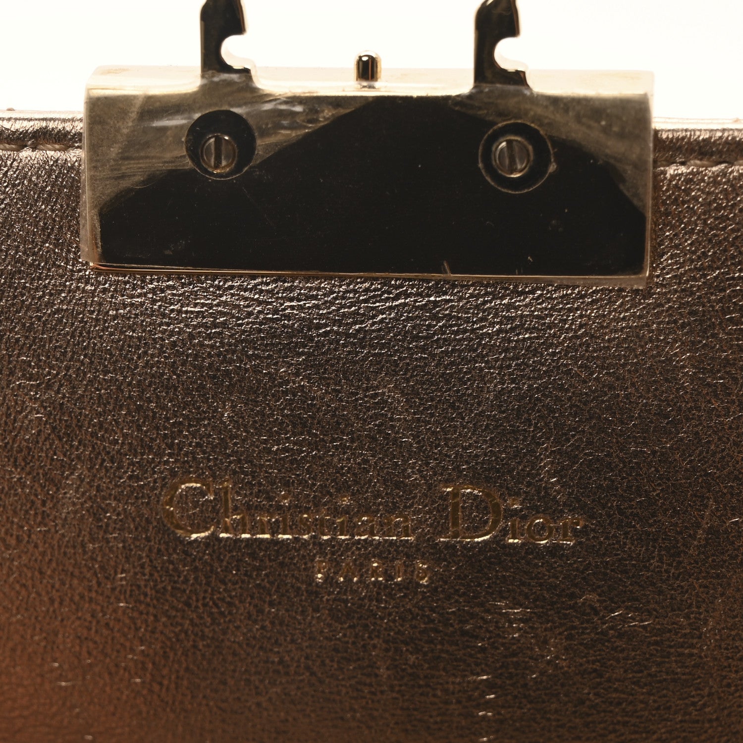 Christian Dior Metallic Lambskin Cannage Miss Dior Promenade Pouch Gold 6 of 11