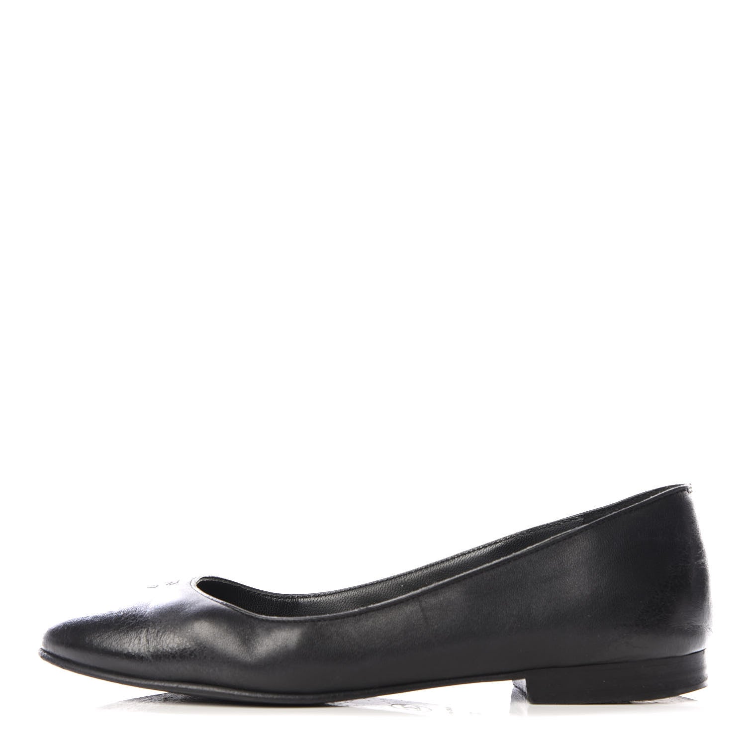 Chanel Lambskin CC Ballerina Flats 35.5 Black 1 of 9