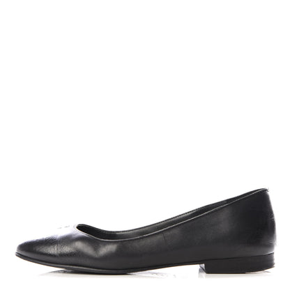 Chanel Lambskin CC Ballerina Flats 35.5 Black 1 of 9