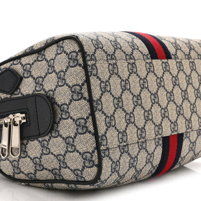 Gucci GG Supreme Monogram Web Small Ophidia Top Handle Bag Beige Blue 10 of 11