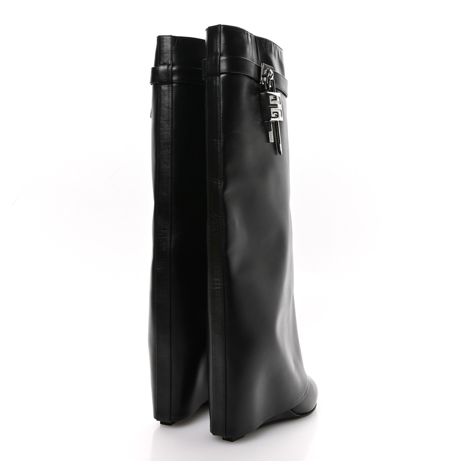 Givenchy Calfskin Shark Lock Pant Boots 38 Black 1783505