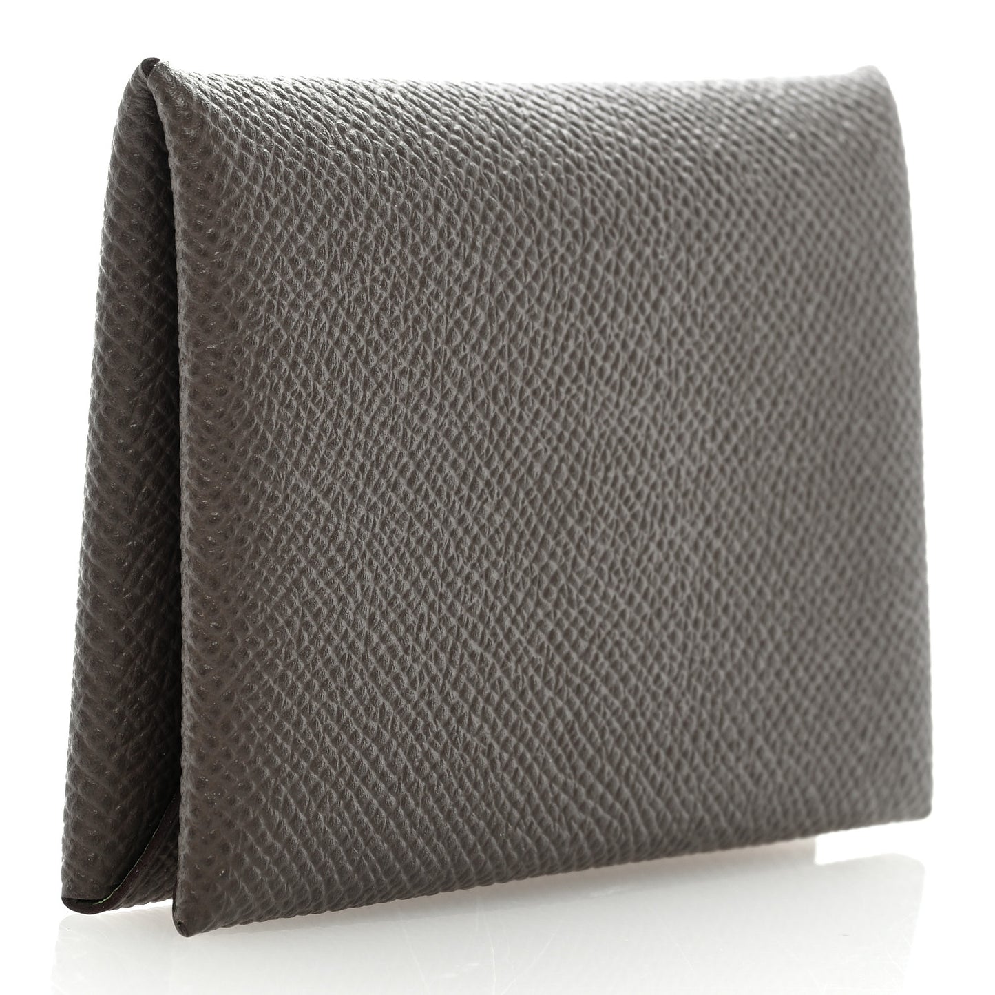 Epsom Verso Calvi Card Case Etain Vert Criquet
