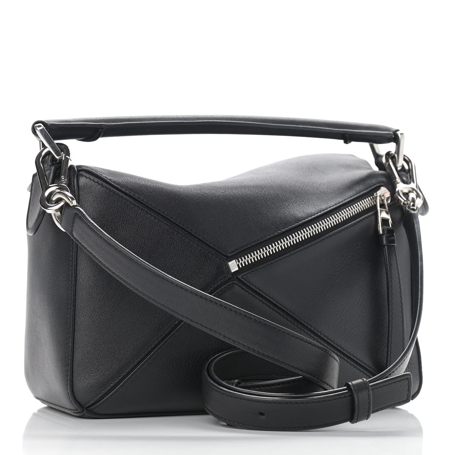 Loewe Calfskin Small Puzzle Bag Black 2 of 14