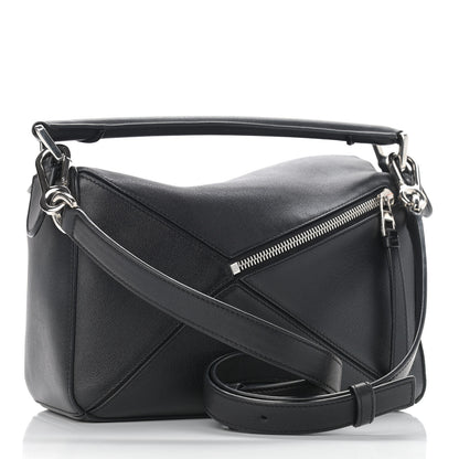 Loewe Calfskin Small Puzzle Bag Black 2 of 14