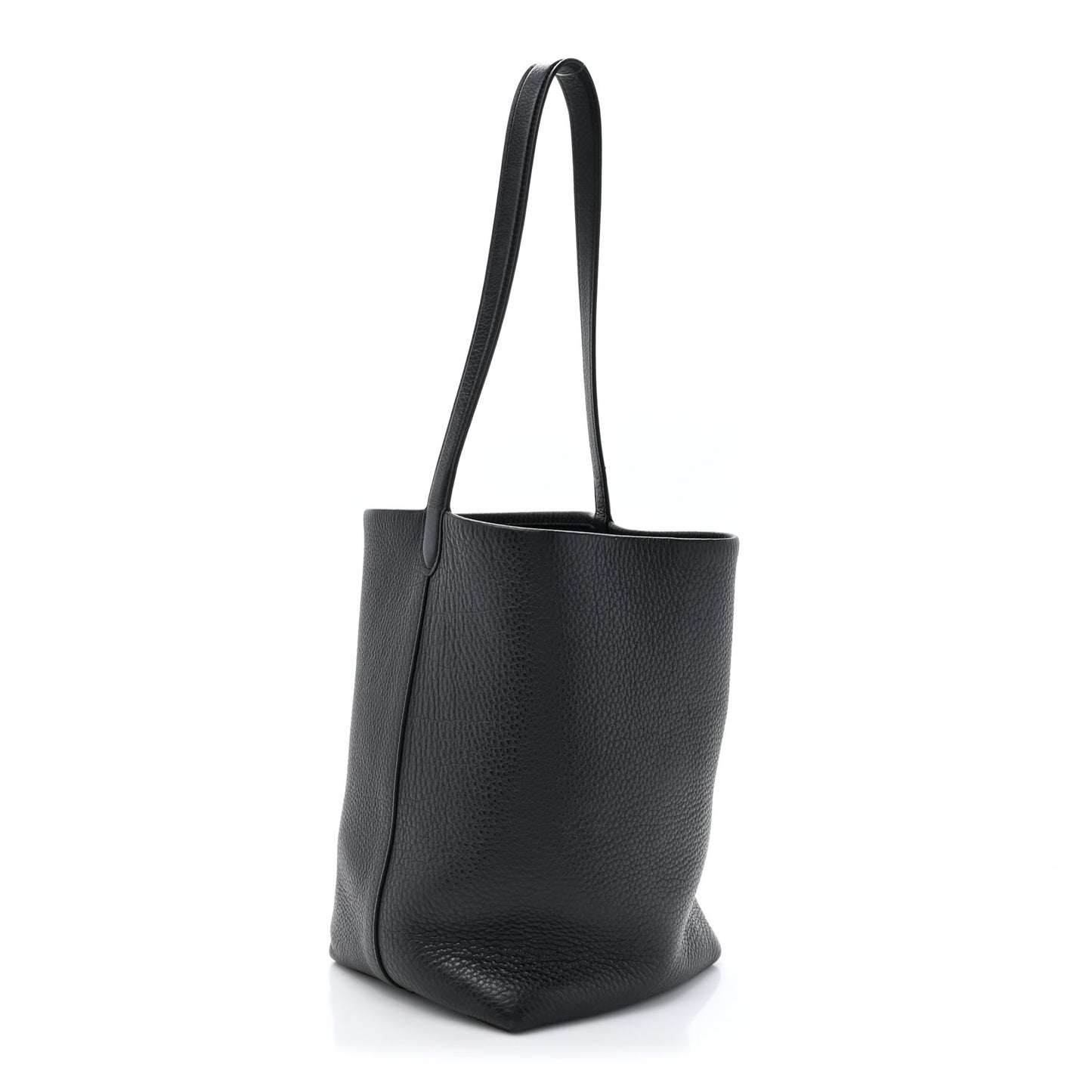 Grained Calfskin Medium N/S Park Tote Black