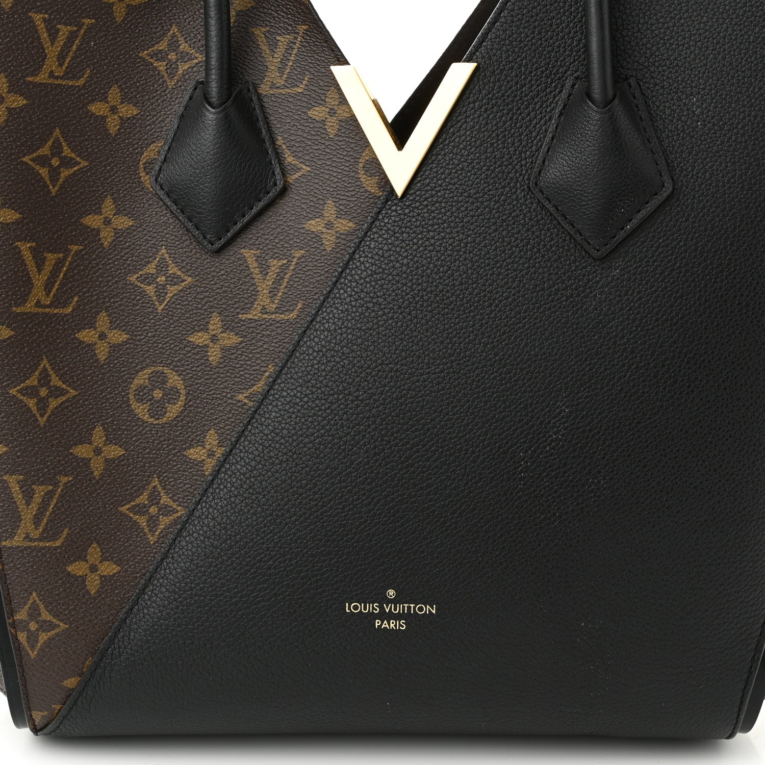 Louis Vuitton Calfskin Monogram Kimono Tote Black 7 of 14