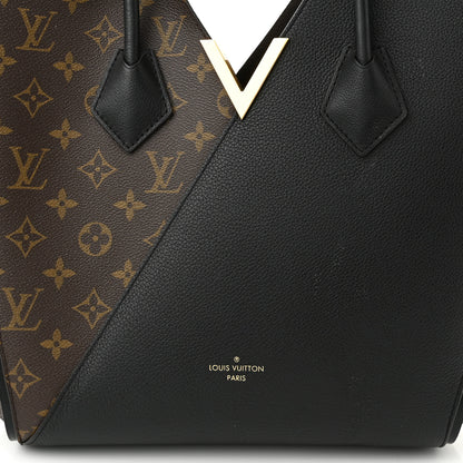 Louis Vuitton Calfskin Monogram Kimono Tote Black 7 of 14