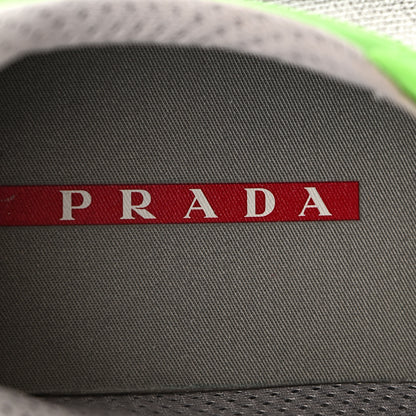 Prada Soft Rubber Mesh Mens America's Cup Sneakers 42 Apple Green 8 of 10