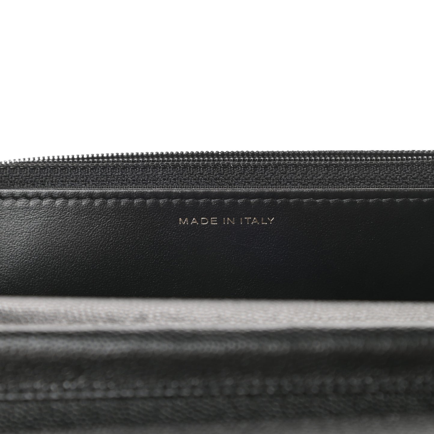 Caviar Quilted French New Wave Chain CC Wallet On Chain WOC Black