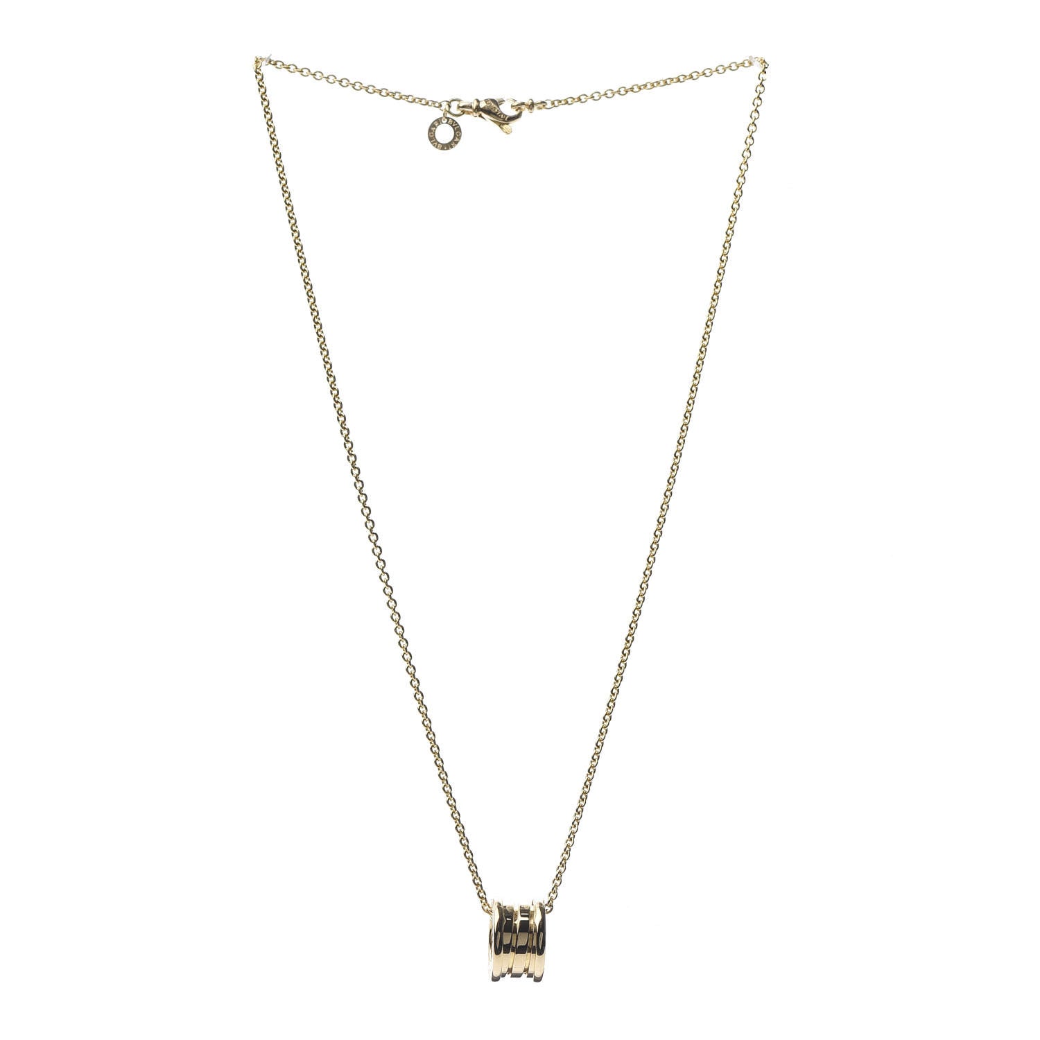 Bulgari 18K Yellow Gold B.Zero1 Pendant Necklace 3 of 5