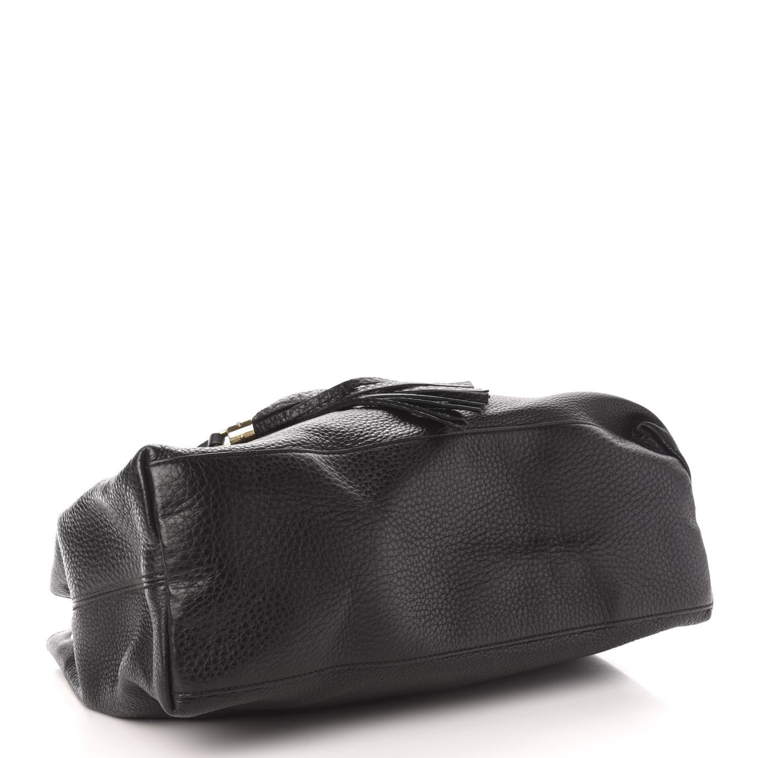 Gucci Pebbled Calfskin Medium Soho Chain Shoulder Bag Black 4 of 13