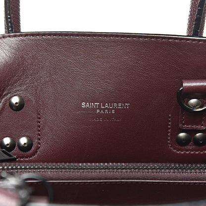 Saint Laurent Grained Calfskin Baby Sac De Jour Amaranto 6 of 14