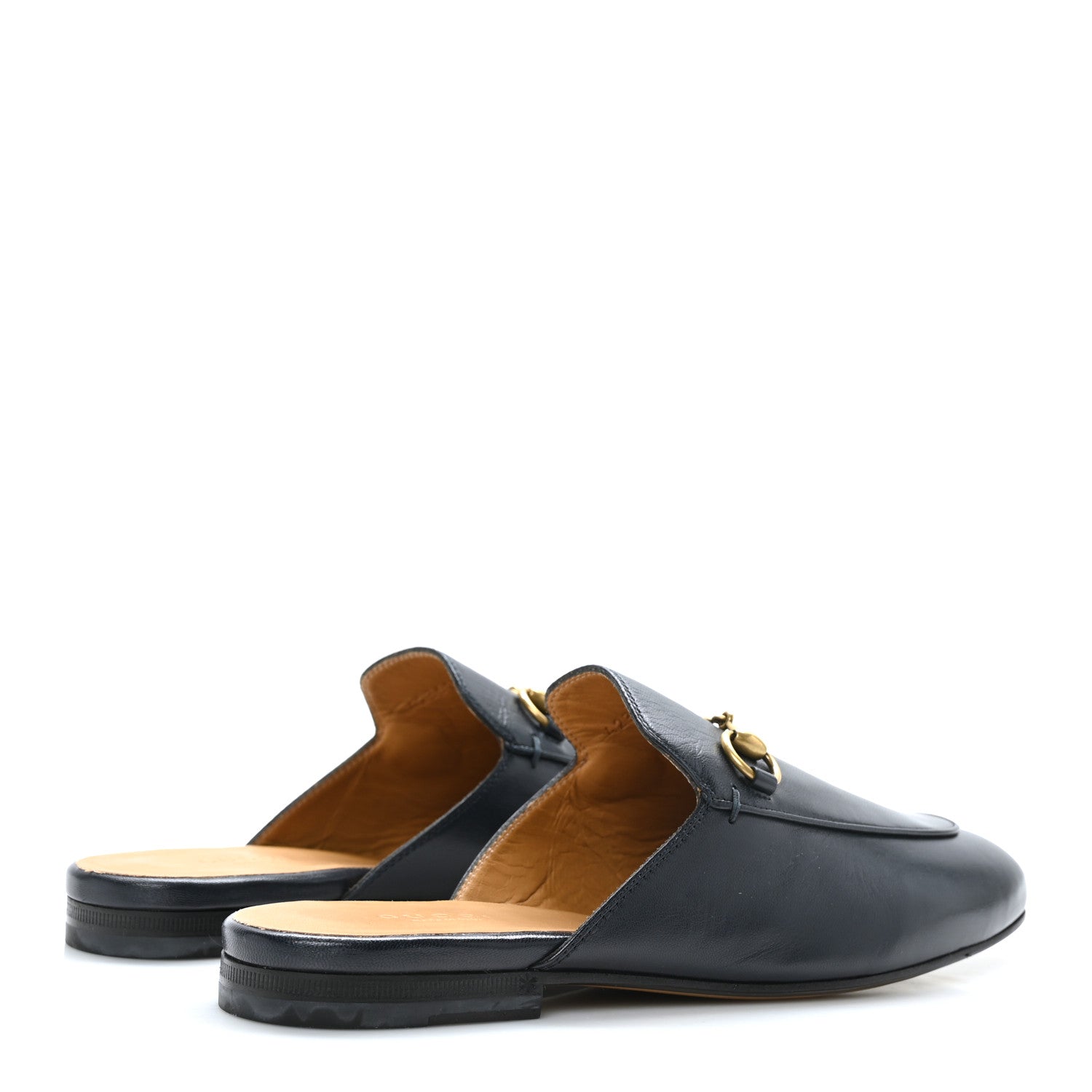 Gucci Malaga Kid Womens Princetown Slippers 37 Blue 4 of 12