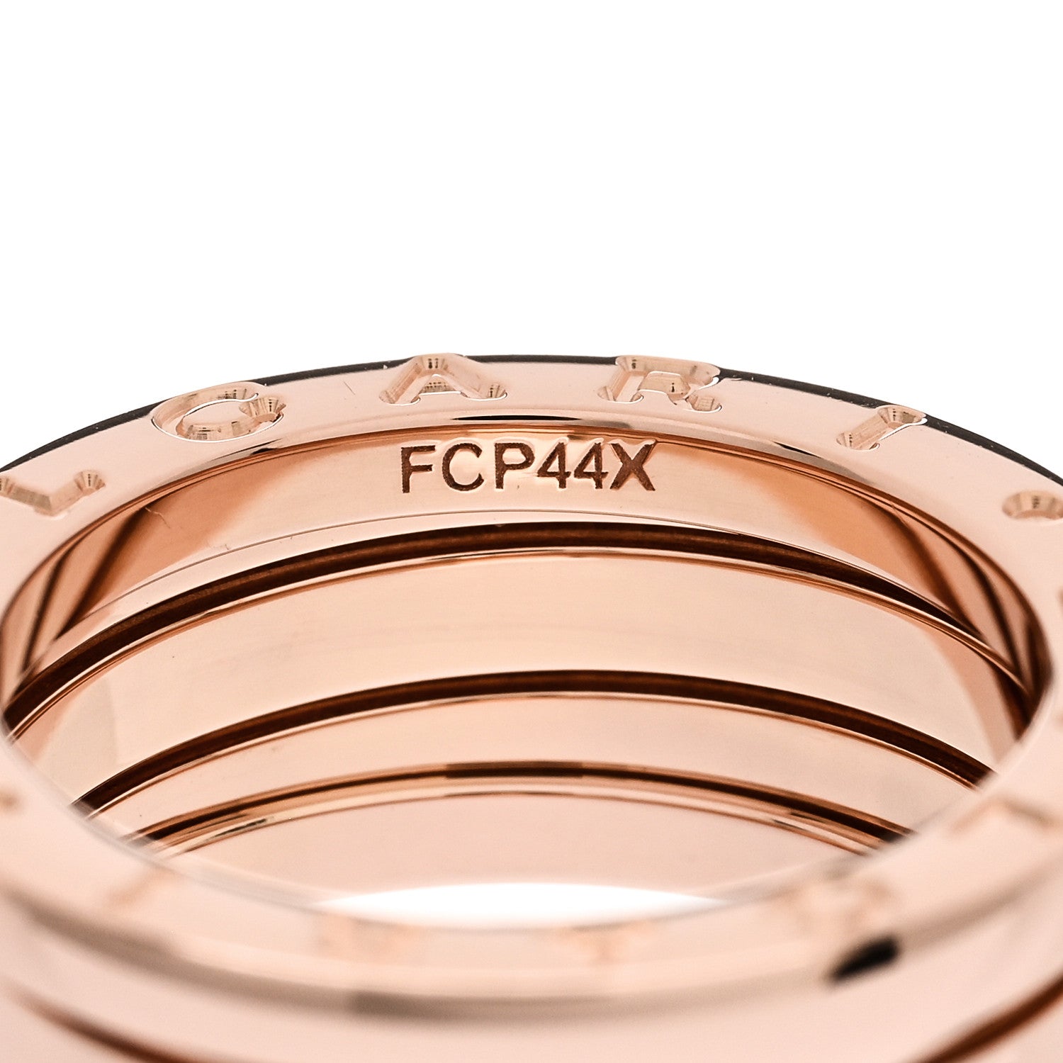 Bulgari 18K Rose Gold B.Zero1 Three-Band Ring 52 6 6 of 7