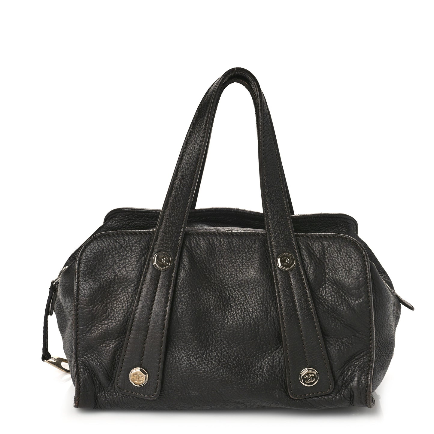 Calfskin Bolt Bowler Black