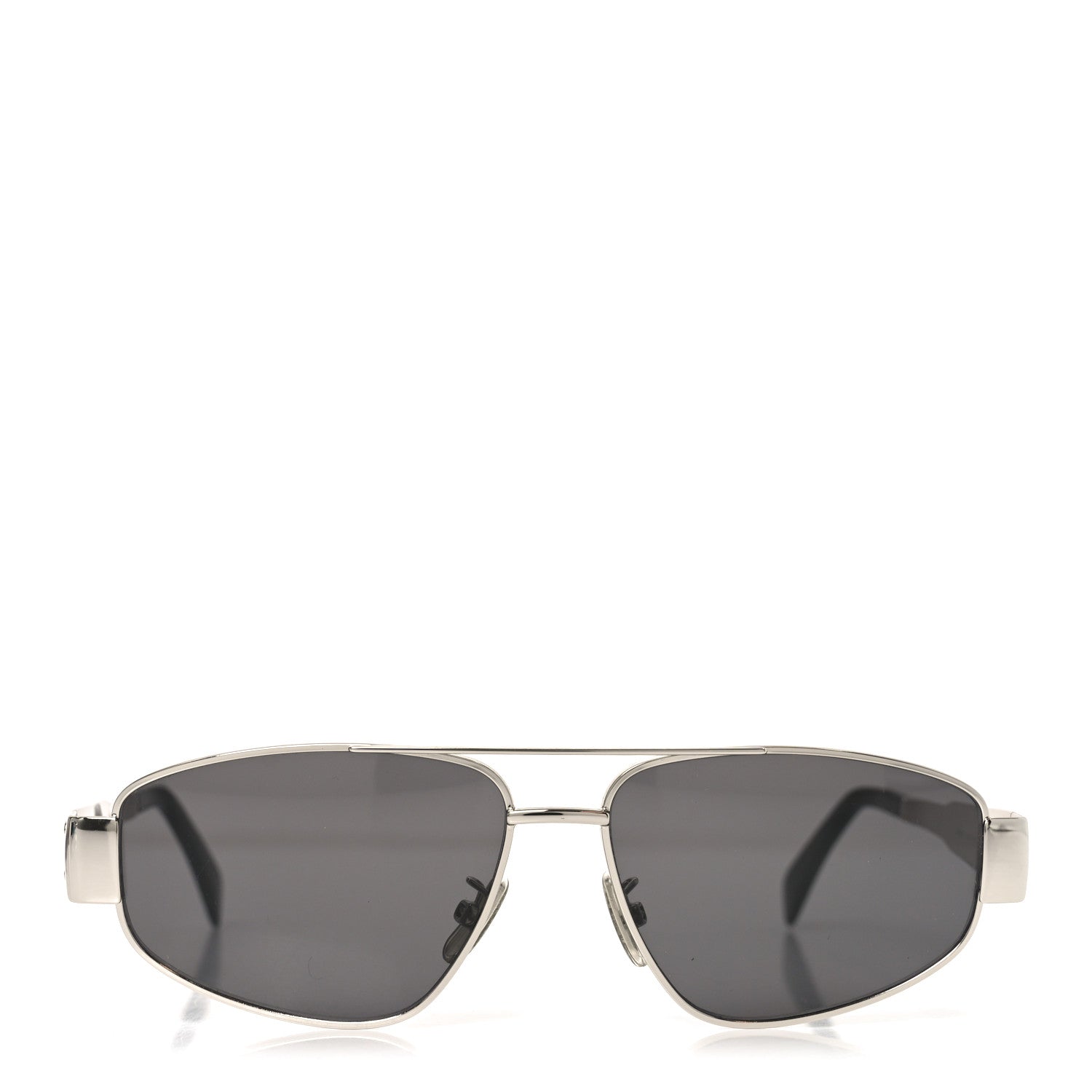 Celine Metal Triomphe 03 Sunglasses CL40281U Silver Smoke 2 of 7