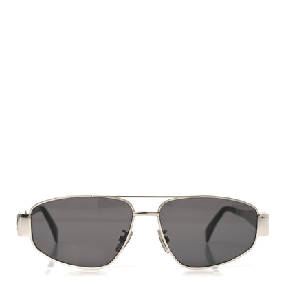 Celine Metal Triomphe 03 Sunglasses CL40281U Silver Smoke 2 of 7