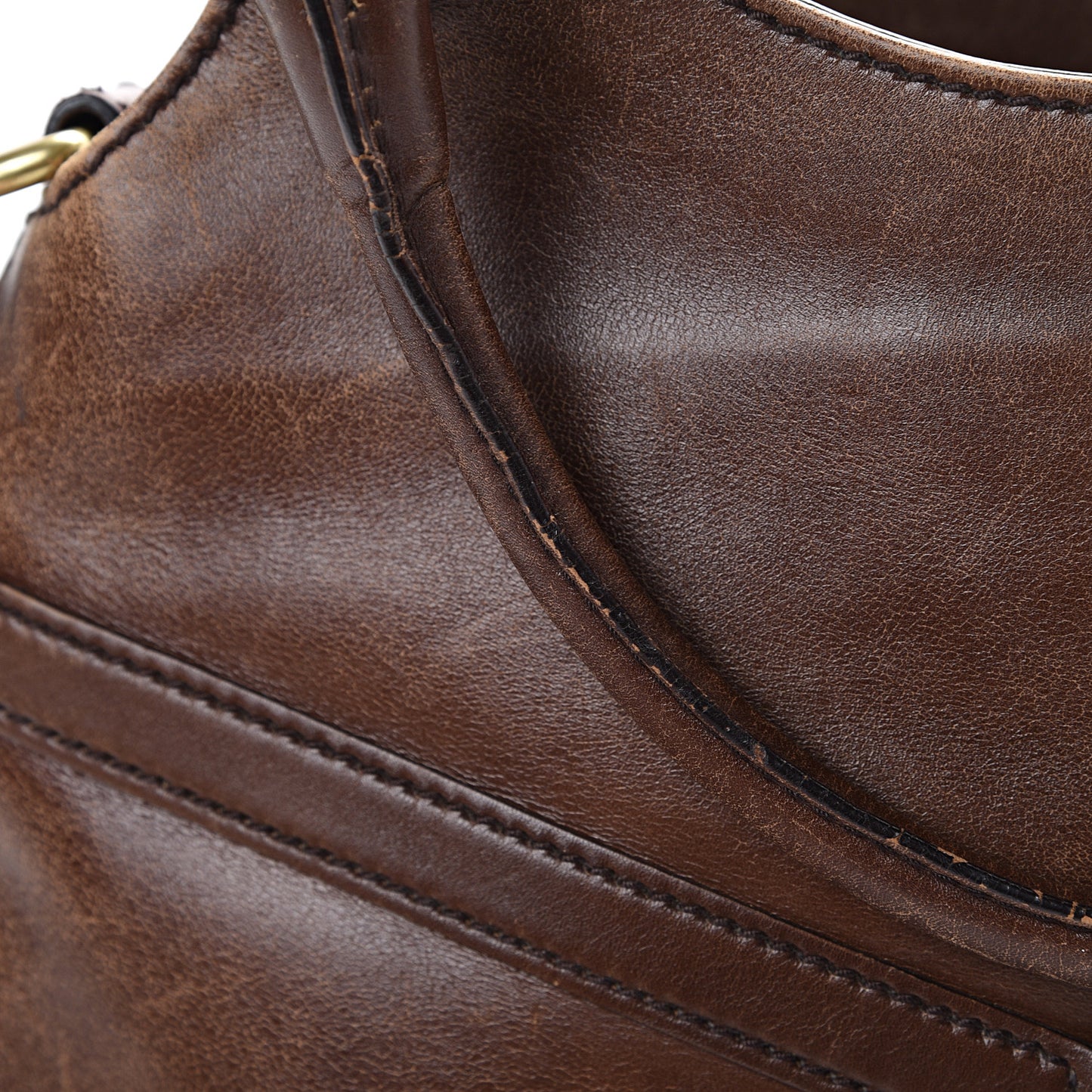 Calfskin GG Reins Hobo Brown