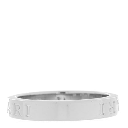 Bulgari 18K White Gold Diamond B.Zero1 Essential Band Ring 58 8.25 3 of 5
