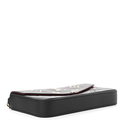 Louis Vuitton Empreinte Monogram Giant Felicie Pochette Black Beige 5 of 11