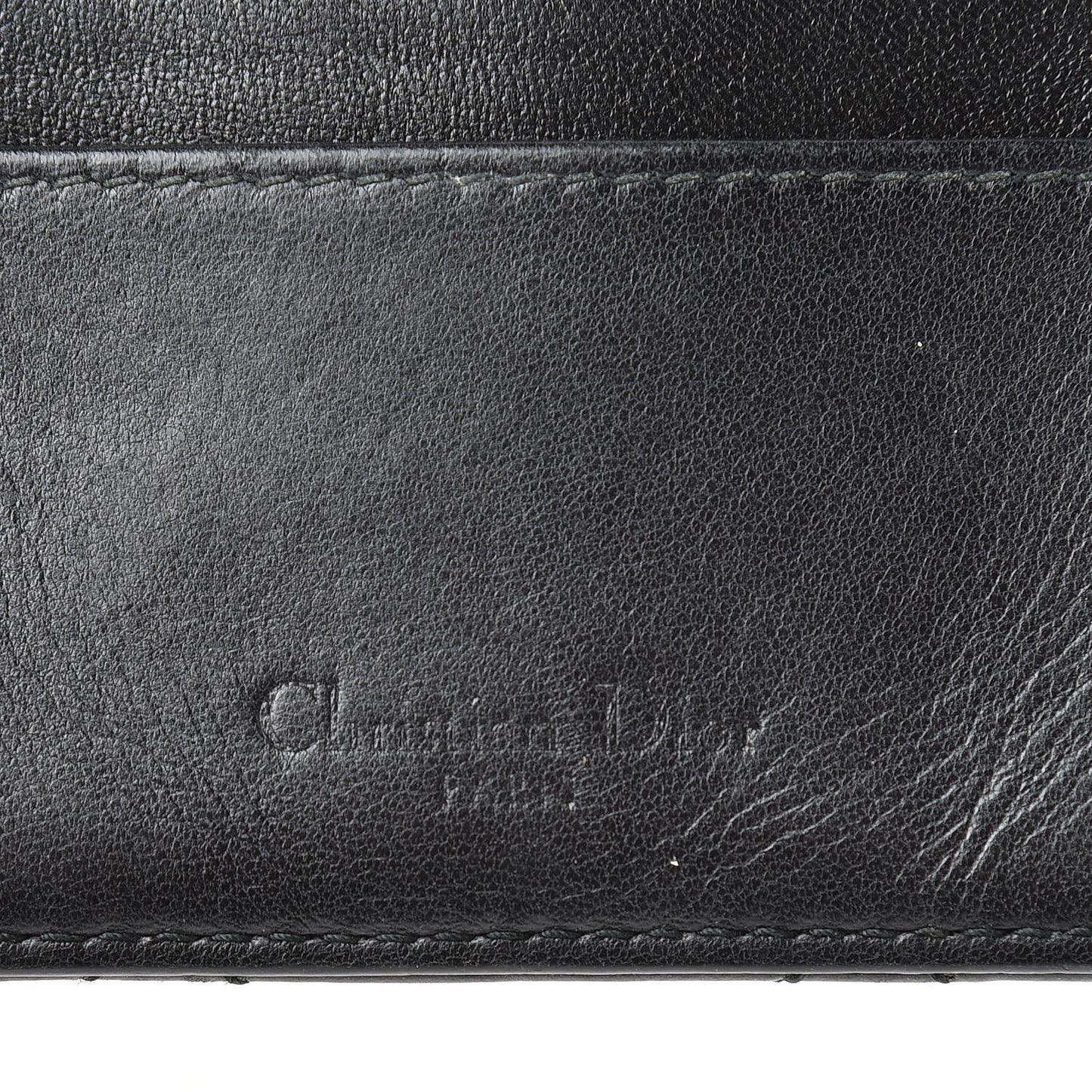 Lambskin Cannage Lady Dior Card Holder Black