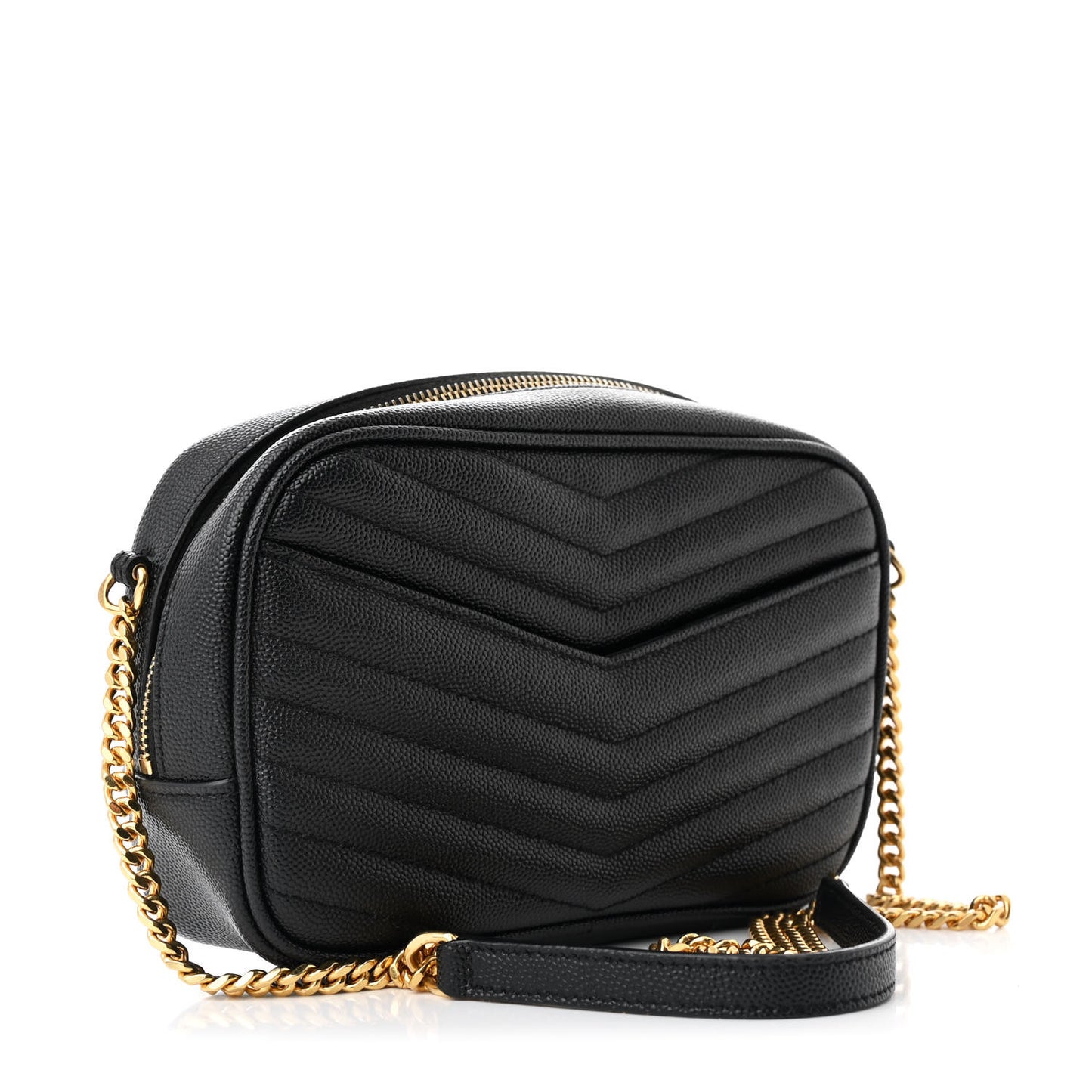 Grain De Poudre Matelasse Monogram Mini Lou Camera Bag Black