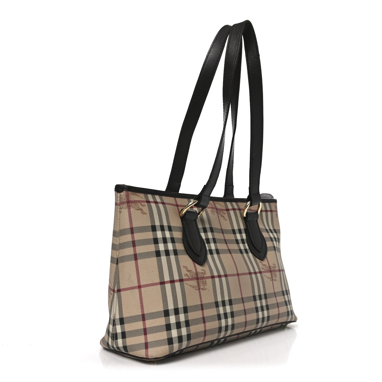 Burberry Haymarket Check Medium Regent Tote Chocolate 3 of 10