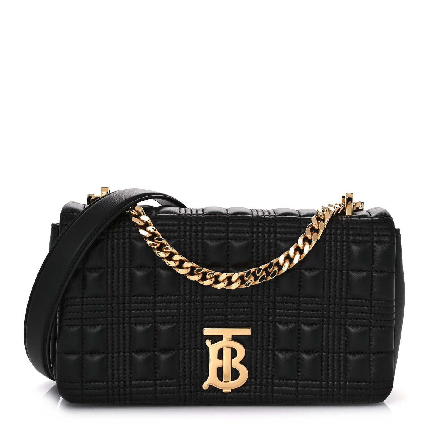 Lambskin Quilted Small Lola Bag Black