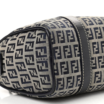 Fendi Zucca Boston Navy 8 of 13