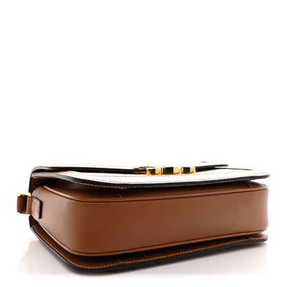 Celine Textile Natural Calfskin Teen Triomphe White Tan 4 of 11
