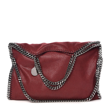 Stella McCartney Shaggy Deer Falabella Fold Over Tote Plum 1 of 11