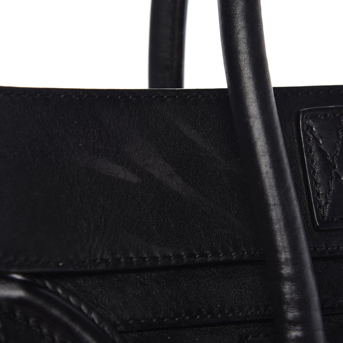 Smooth Calfskin Mini Luggage Black