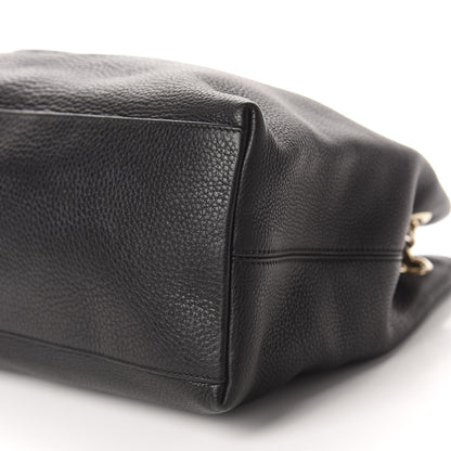 Gucci Pebbled Calfskin Medium Soho Chain Shoulder Bag Black 7 of 10