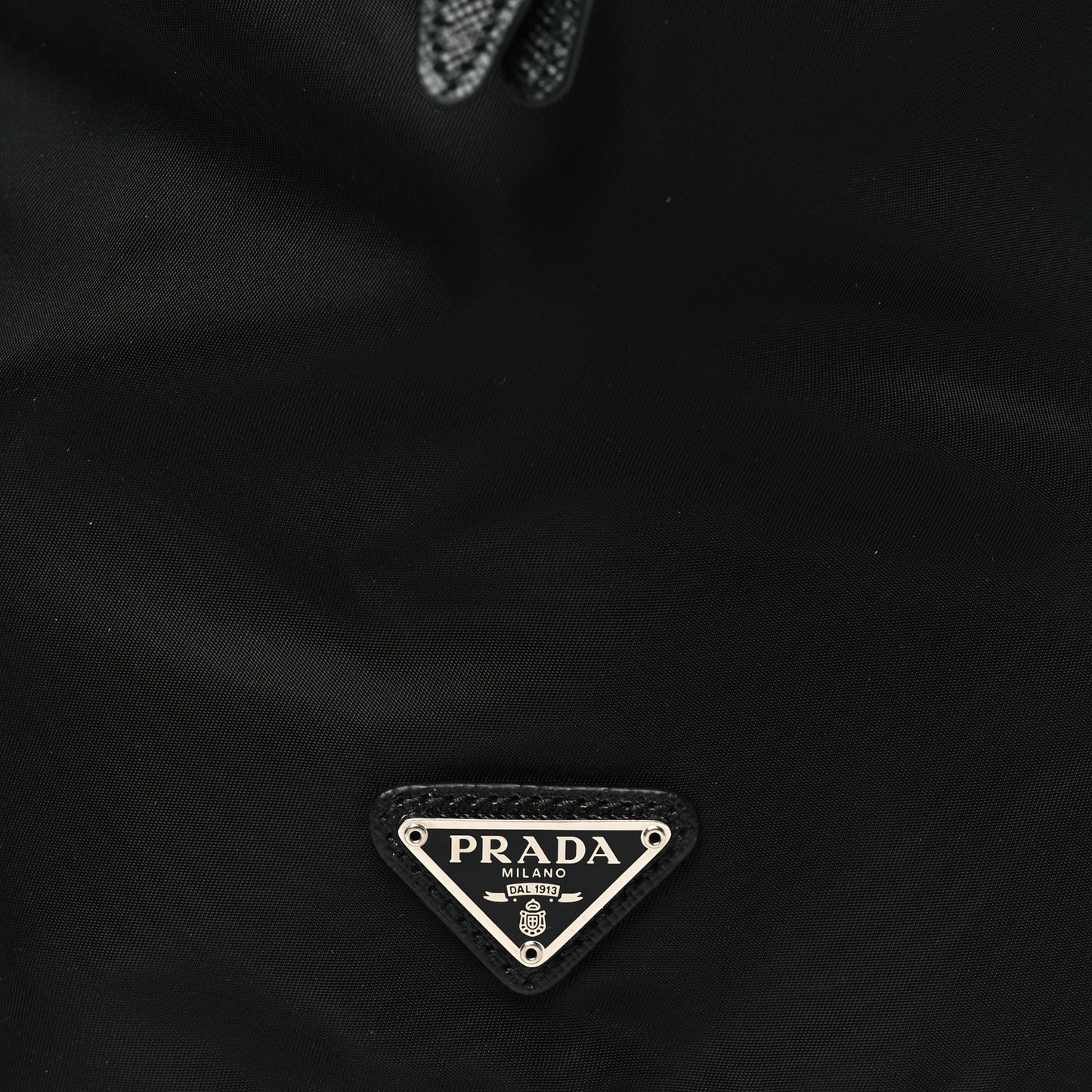 Nylon Vela Drawstring Pouch Black